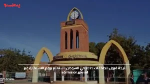 نتيجة قبول الجامعات 2025 في السودان.. استعلم برقم الاستمارة عبر admission.gov.sd